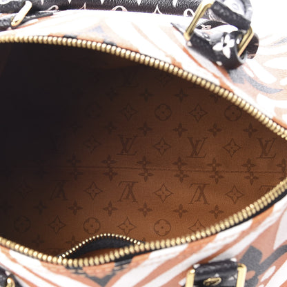Louis Vuitton Monogram Giant Crafty Speedy Bandouliere 25 Creme Caramel 5 of 10