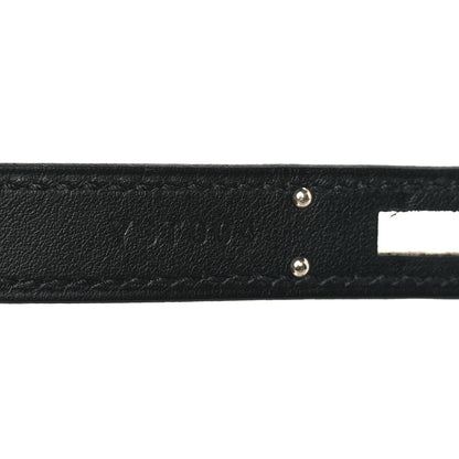 Hermes Swift Kelly Cut Clutch Pochette Black 7 of 9