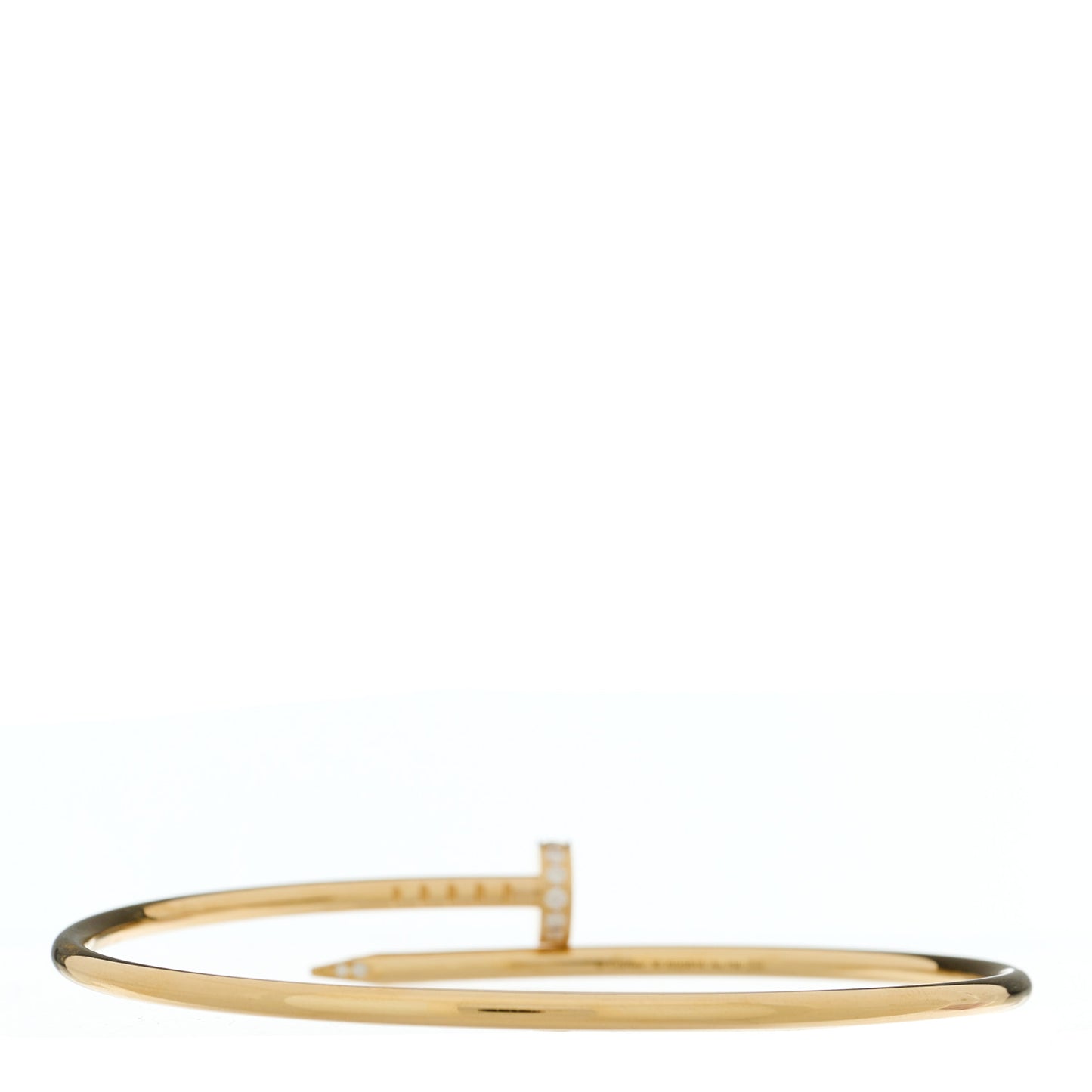18K Yellow Gold Diamond Small Juste Un Clou Bracelet 18