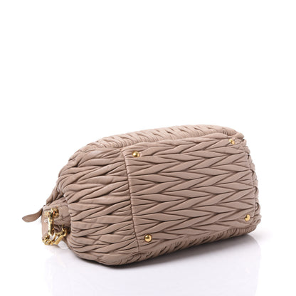 Miu Miu Nappa Matelasse Top Handle Bag Cammeo 3 of 10