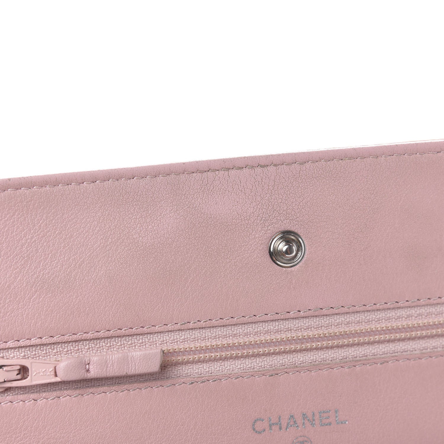 Chanel Caviar Timeless CC Wallet On Chain WOC Pink 9 of 14