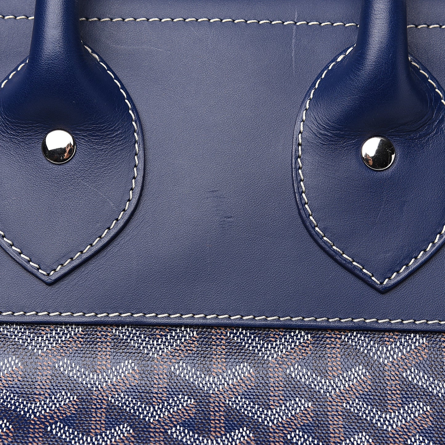 Goyardine Steamer Bag Navy