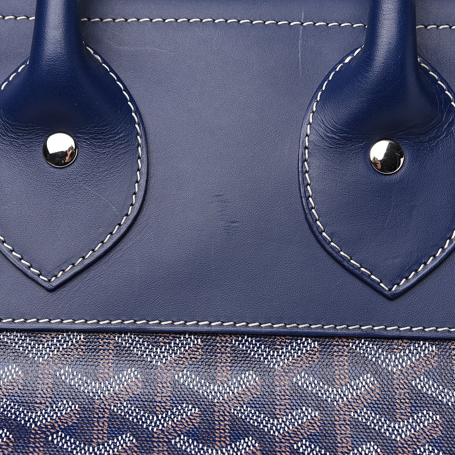 Goyard Goyardine Steamer Bag Navy 11 of 12