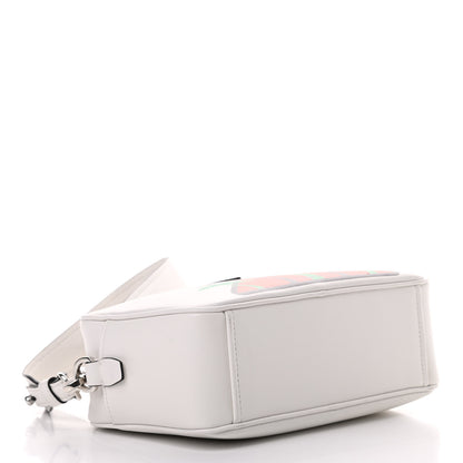 Prada City Calf Palm Tree Print Camera Bag White Papaya 4 of 11