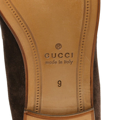 Gucci Luxury Suede GG Monogram Horsebit Mens Jordy Loafers 9 Night Cocoa 8 of 10