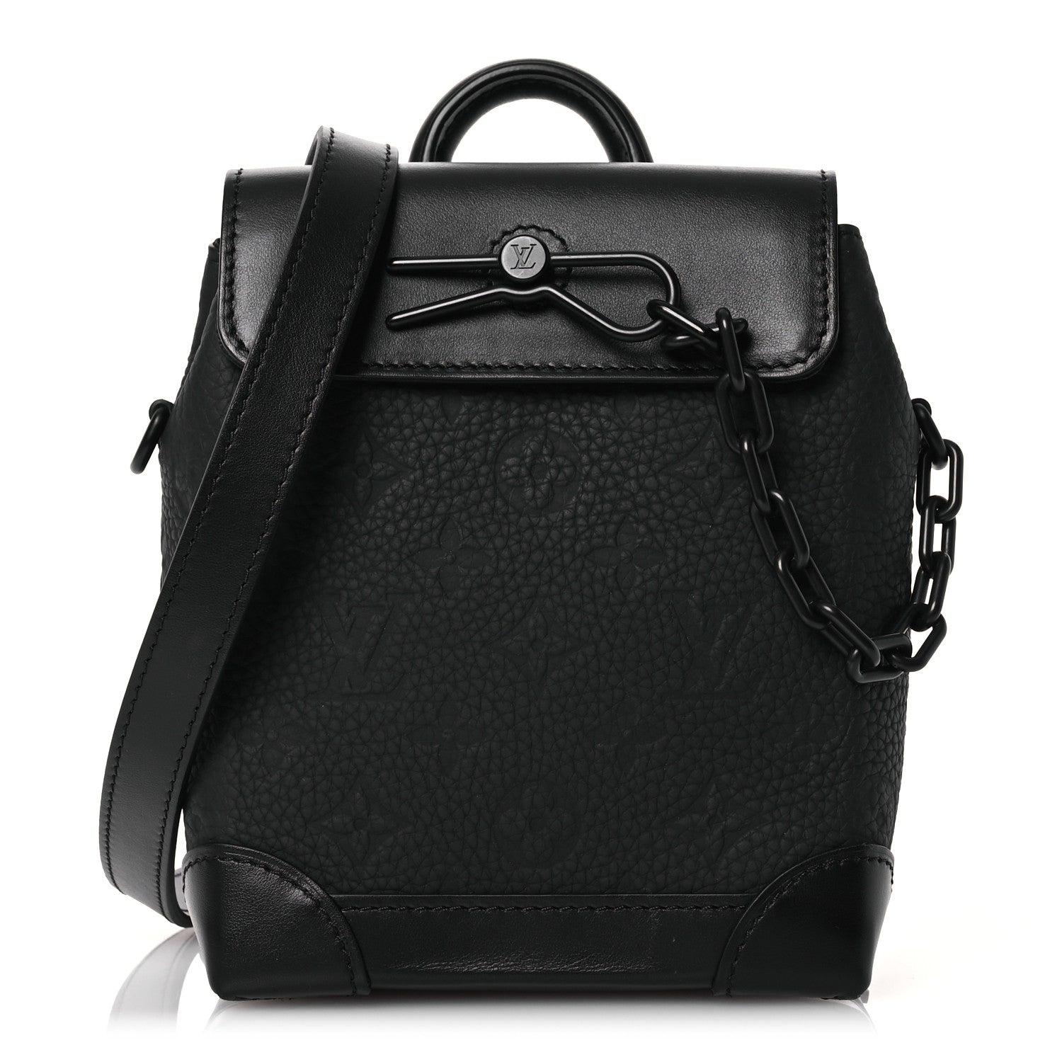 Louis Vuitton Taurillon Monogram Nano Steamer Black 1 of 12