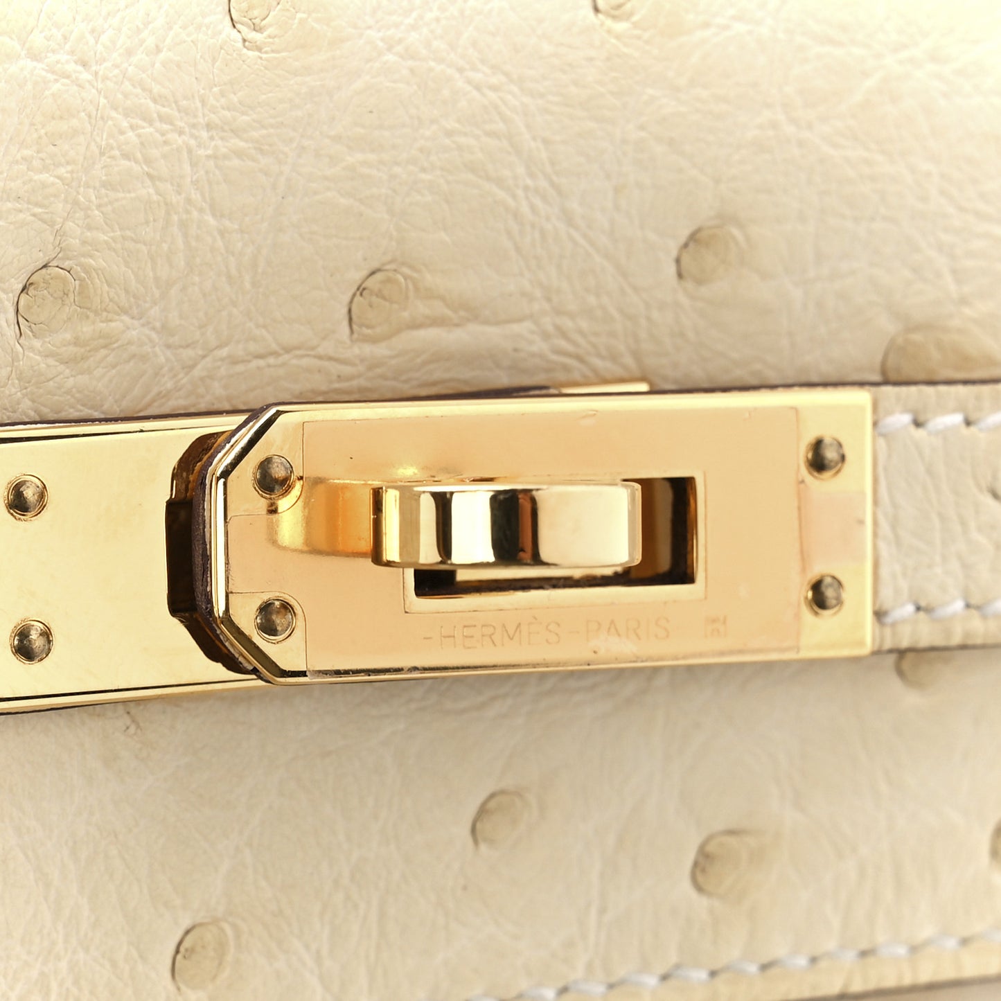 Ostrich Kelly Danse II Belt Bag Nata
