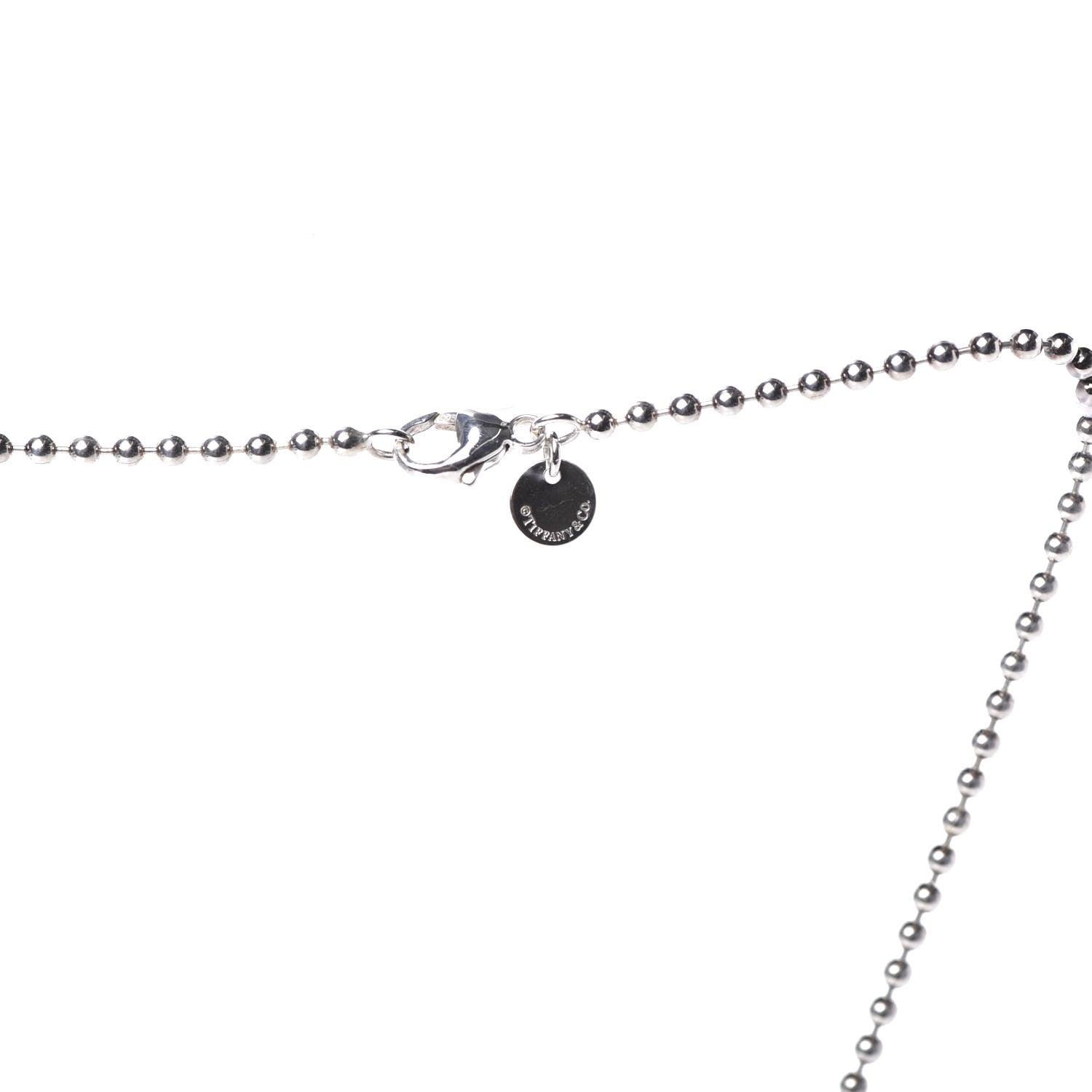 Tiffany Sterling Silver 1837 Dog Tag Pendant Necklace 4 of 8