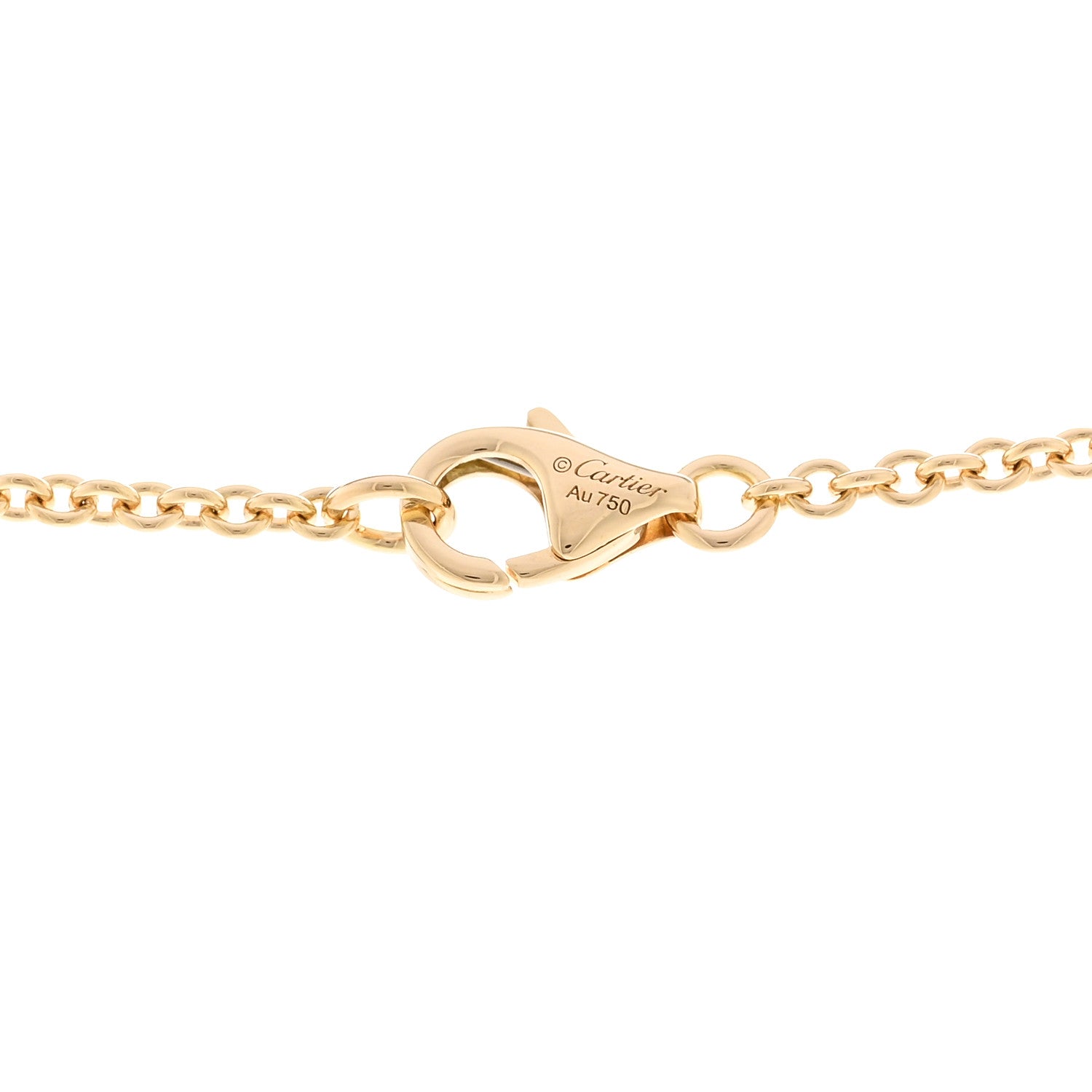 Cartier 18K Yellow Gold Interlocking LOVE Necklace 4 of 5