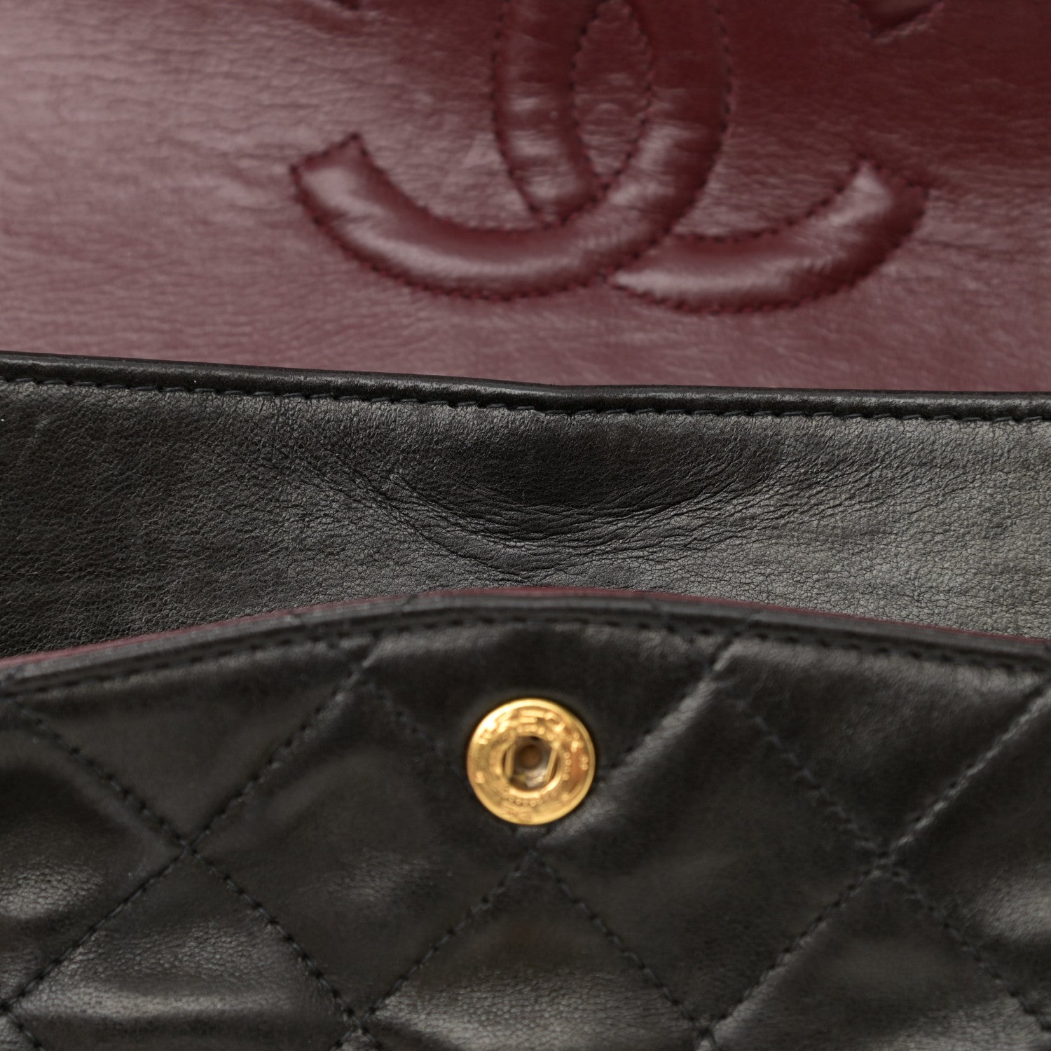 Chanel Lambskin Quilted Small Double Flap Black 11 of 14