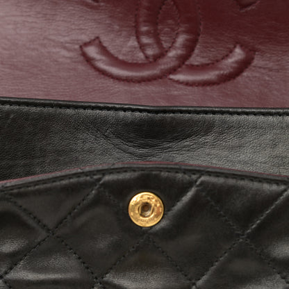 Chanel Lambskin Quilted Small Double Flap Black 11 of 14