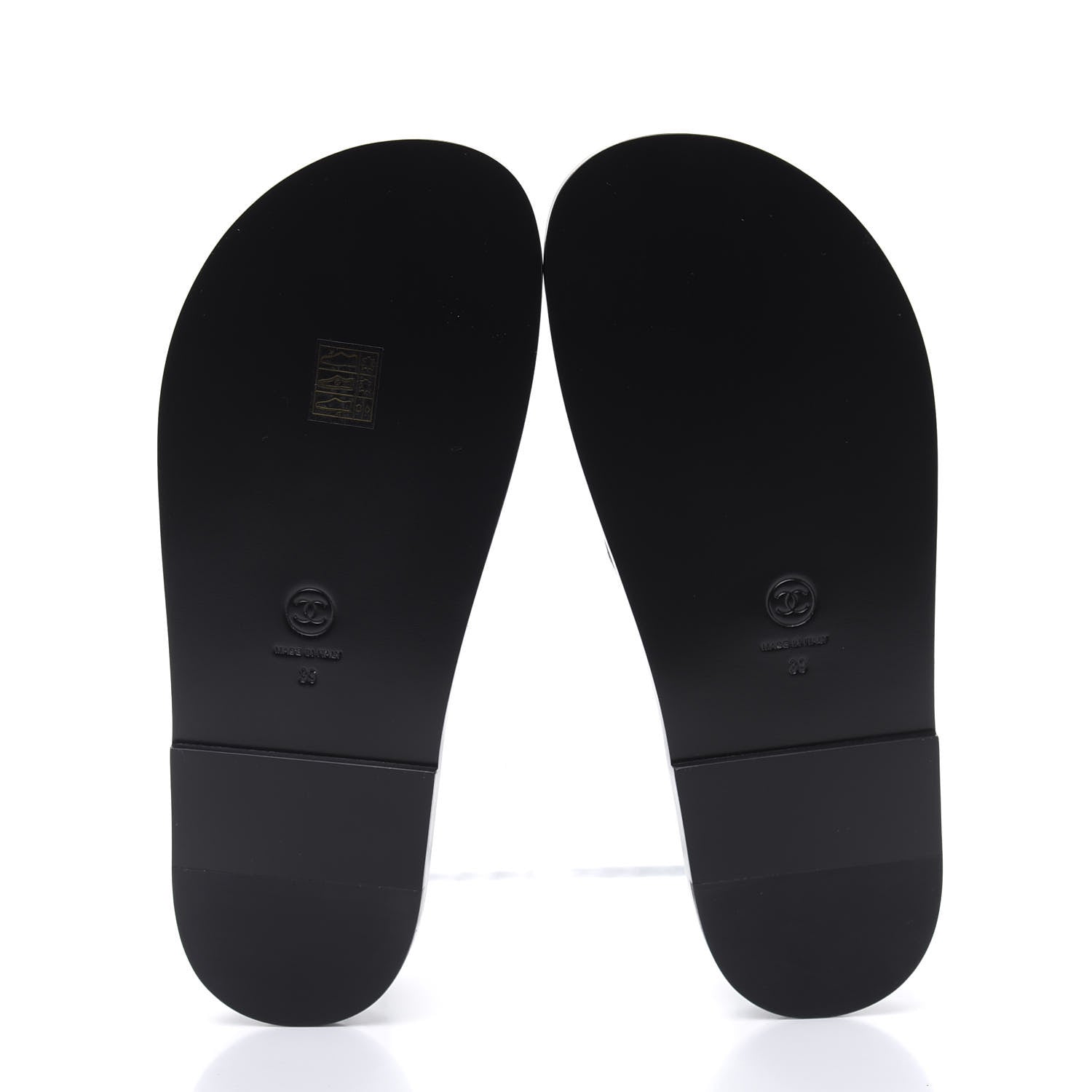 Chanel Grained Calfskin Velcro Dad Sandals 39 Black 5 of 9