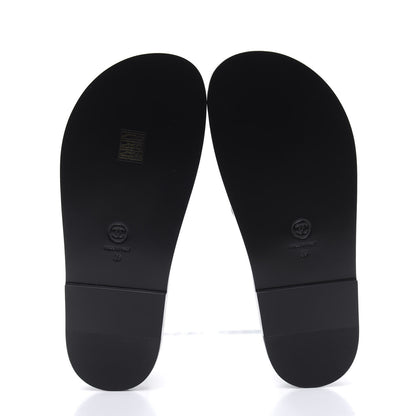 Chanel Grained Calfskin Velcro Dad Sandals 39 Black 5 of 9