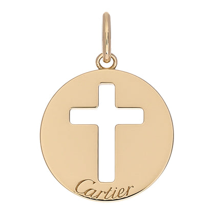 Cartier 18K Yellow Gold Cross Symbol Pendant 1 of 3