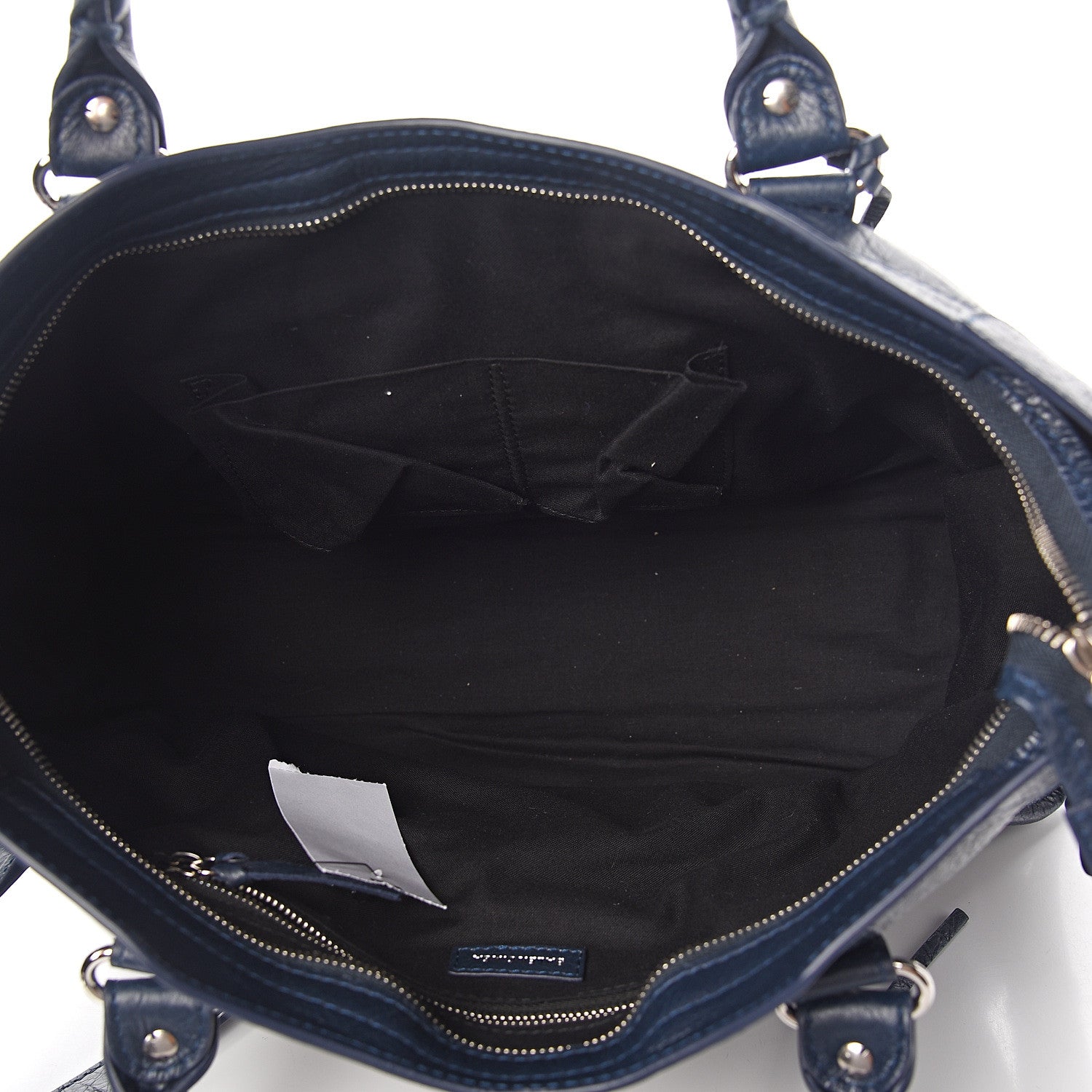 Balenciaga Agneau Classic Silver Hardware City Bleu Obscur 4 of 9