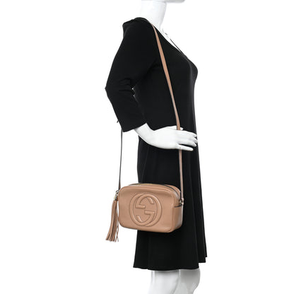 Gucci Pebbled Calfskin Small Soho Disco Bag Camelia 2 of 11