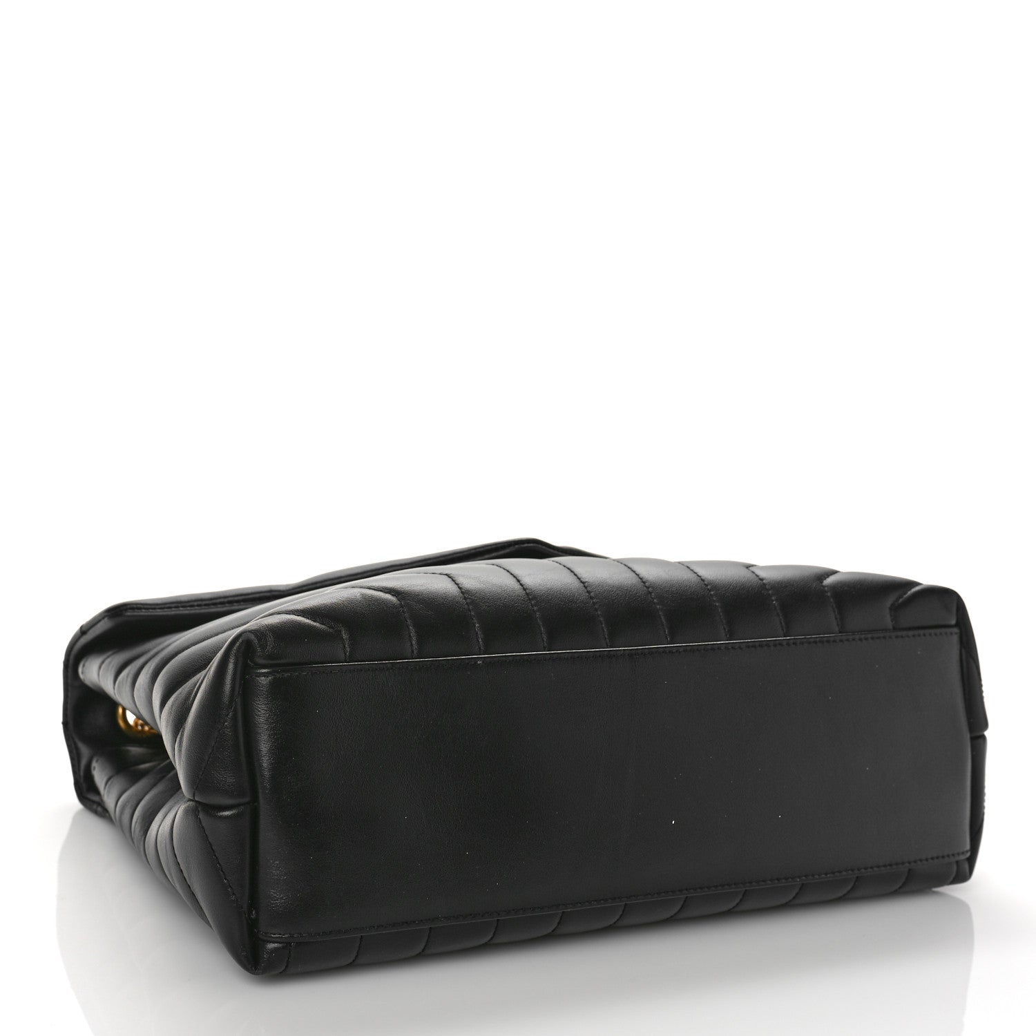 Saint Laurent Calfskin Y Quilted Monogram Medium Loulou Chain Satchel Black 4 of 11