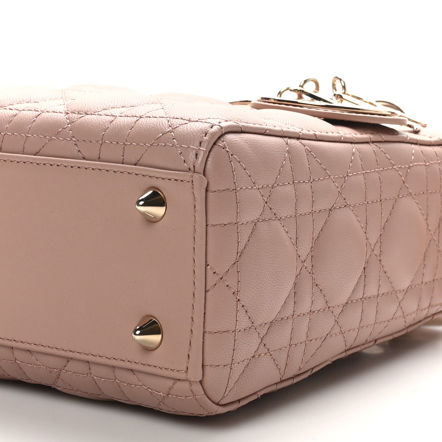 Christian Dior Lambskin Cannage Small My ABCDior Lady Dior Fard 10 of 10
