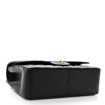Chanel Caviar Quilted Jumbo Double Flap Black 4 of 10