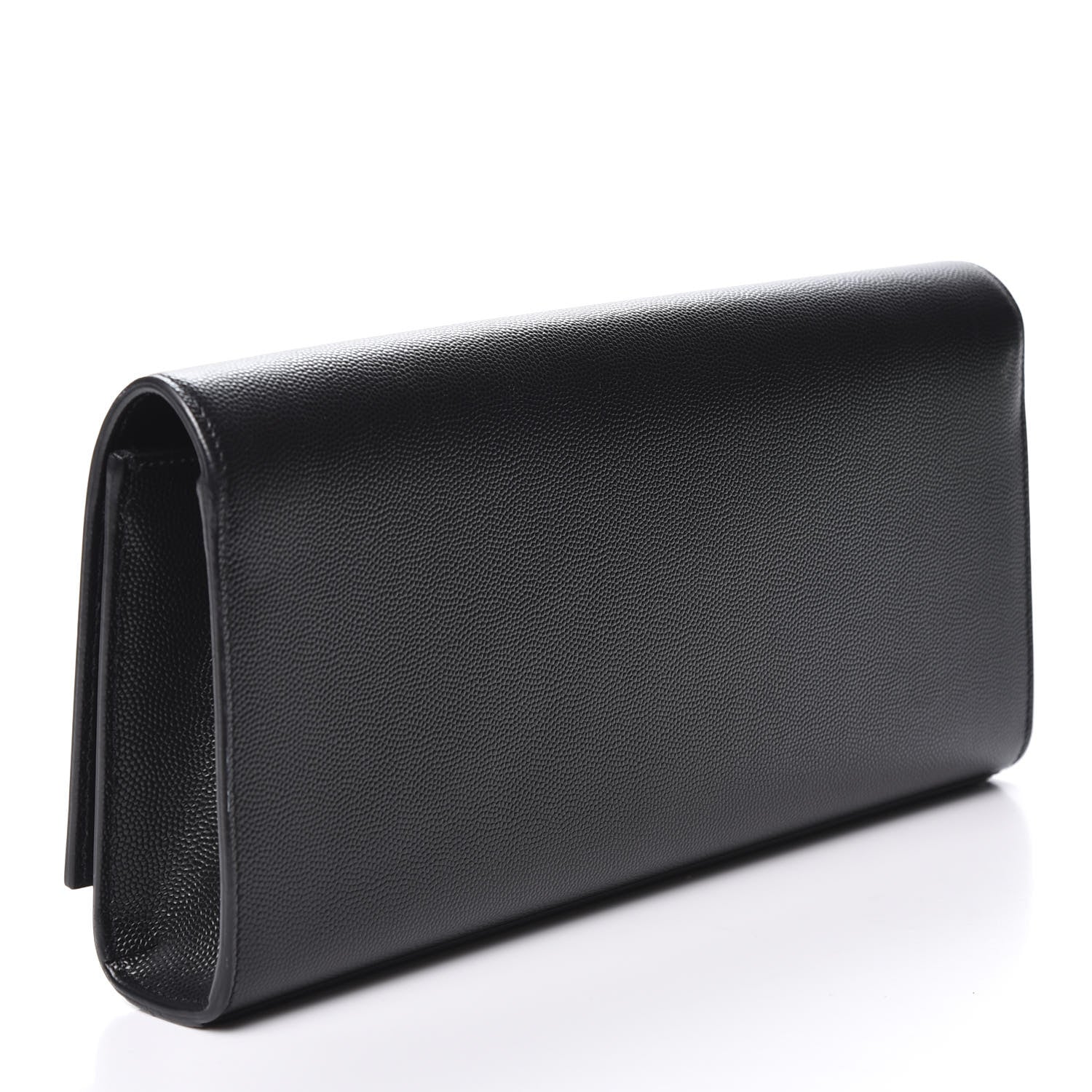 Saint Laurent Grain De Poudre Monogram Cassandre Clutch Black 2 of 9