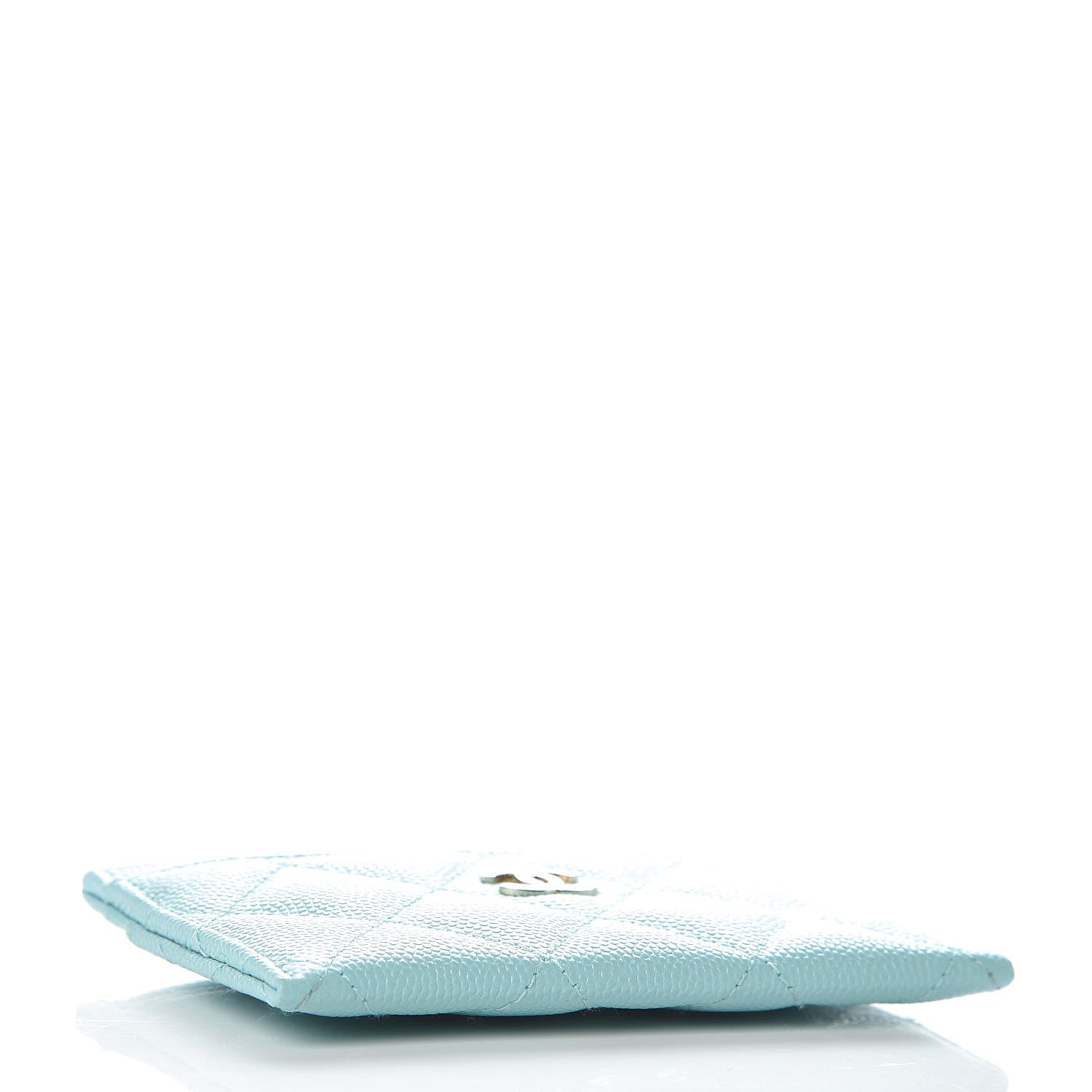 Chanel Caviar Quilted Card Holder Light Blue 4 of 8
