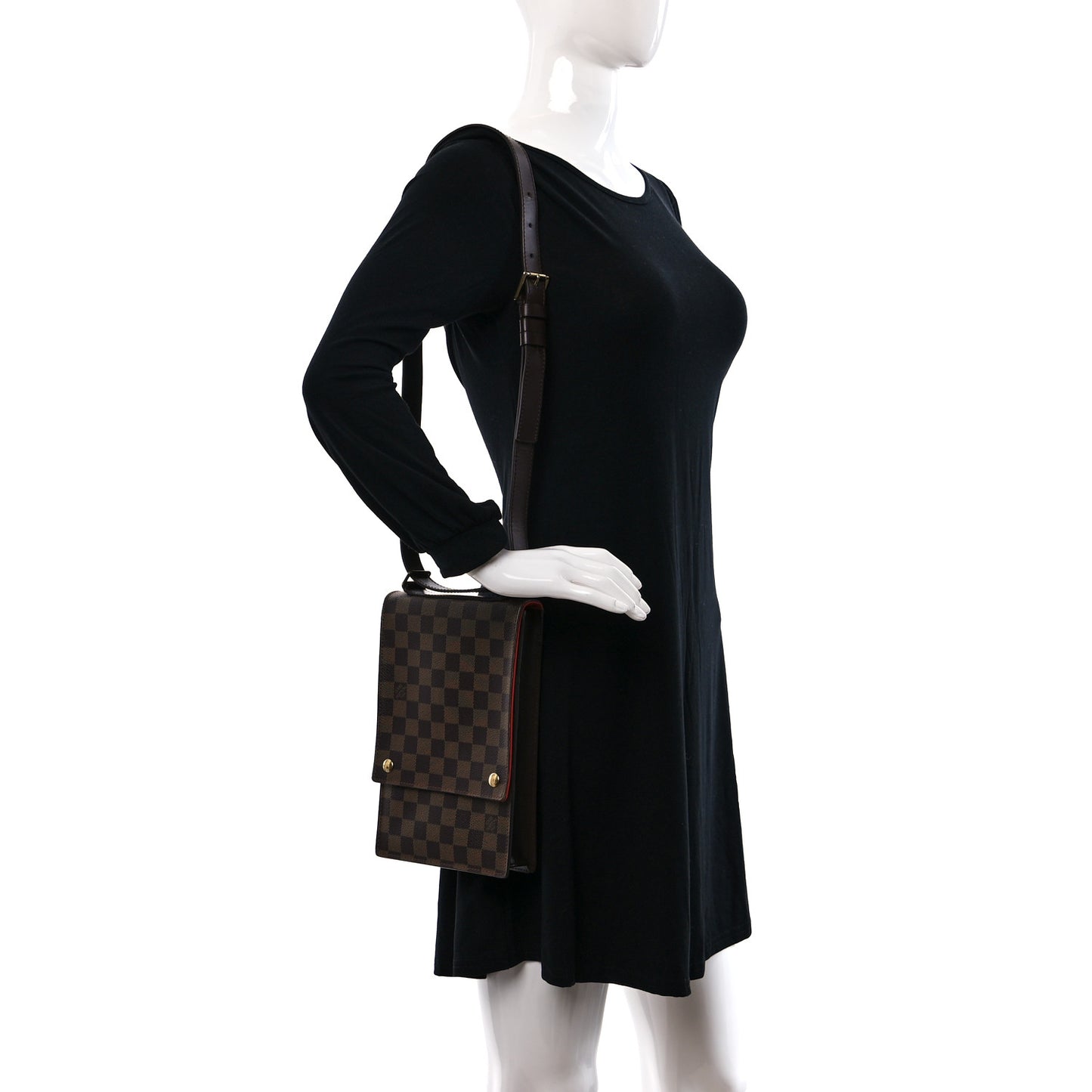 Damier Ebene Portobello Travel Shoulder Bag
