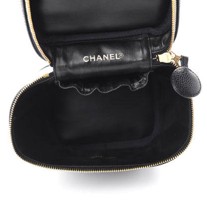Chanel Caviar Vanity Cosmetic Case Black 5 of 8