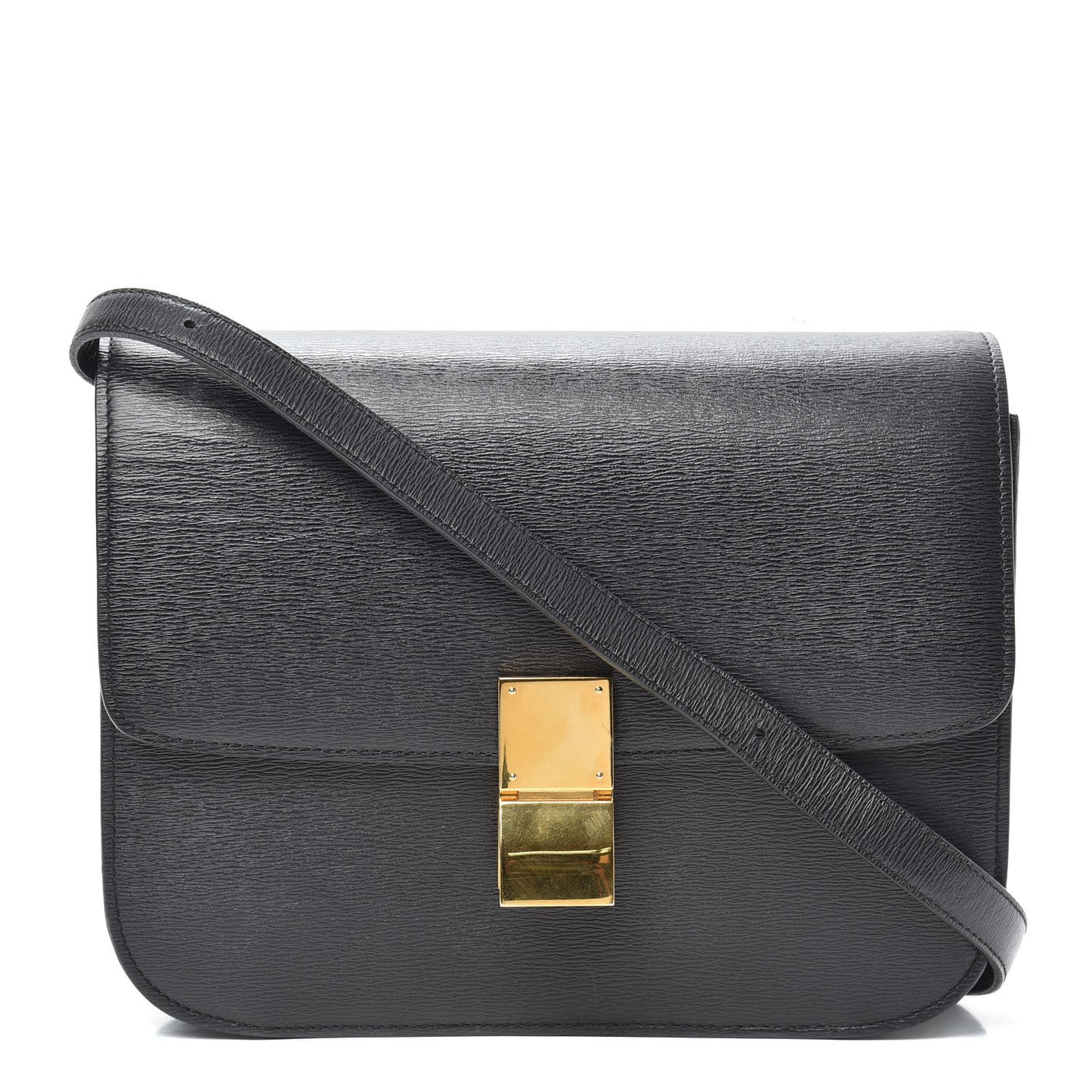 Liege Calfskin Medium Classic Box Flap Bag Liquorice