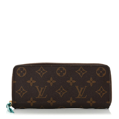 Louis Vuitton Monogram Clemence Wallet Turquoise 1 of 11