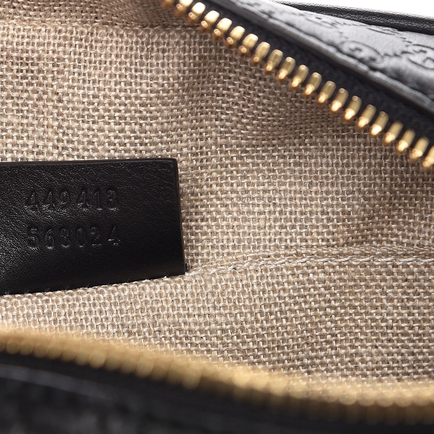 Microguccissima Mini Bree Messenger Bag Black