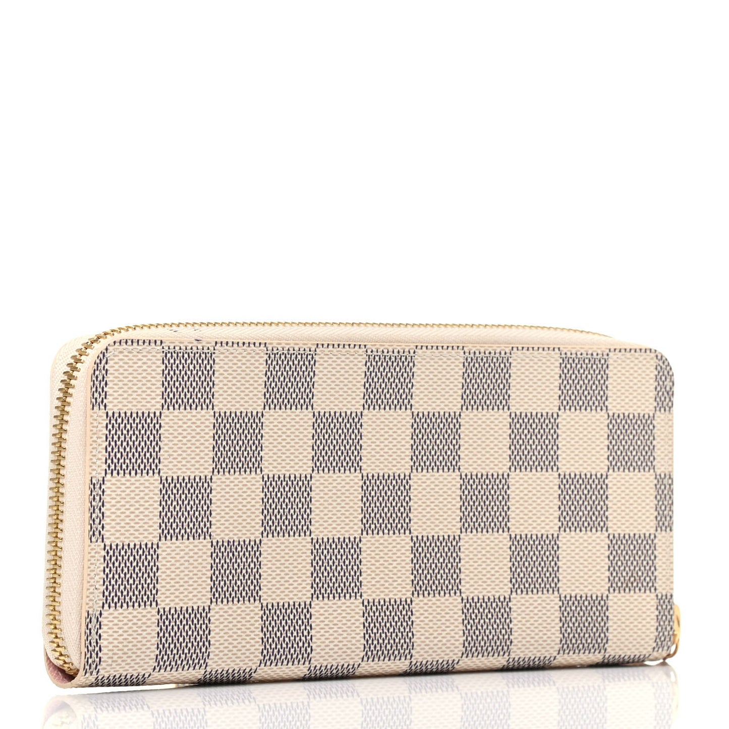 Damier Azur Clemence Wallet Rose Ballerine