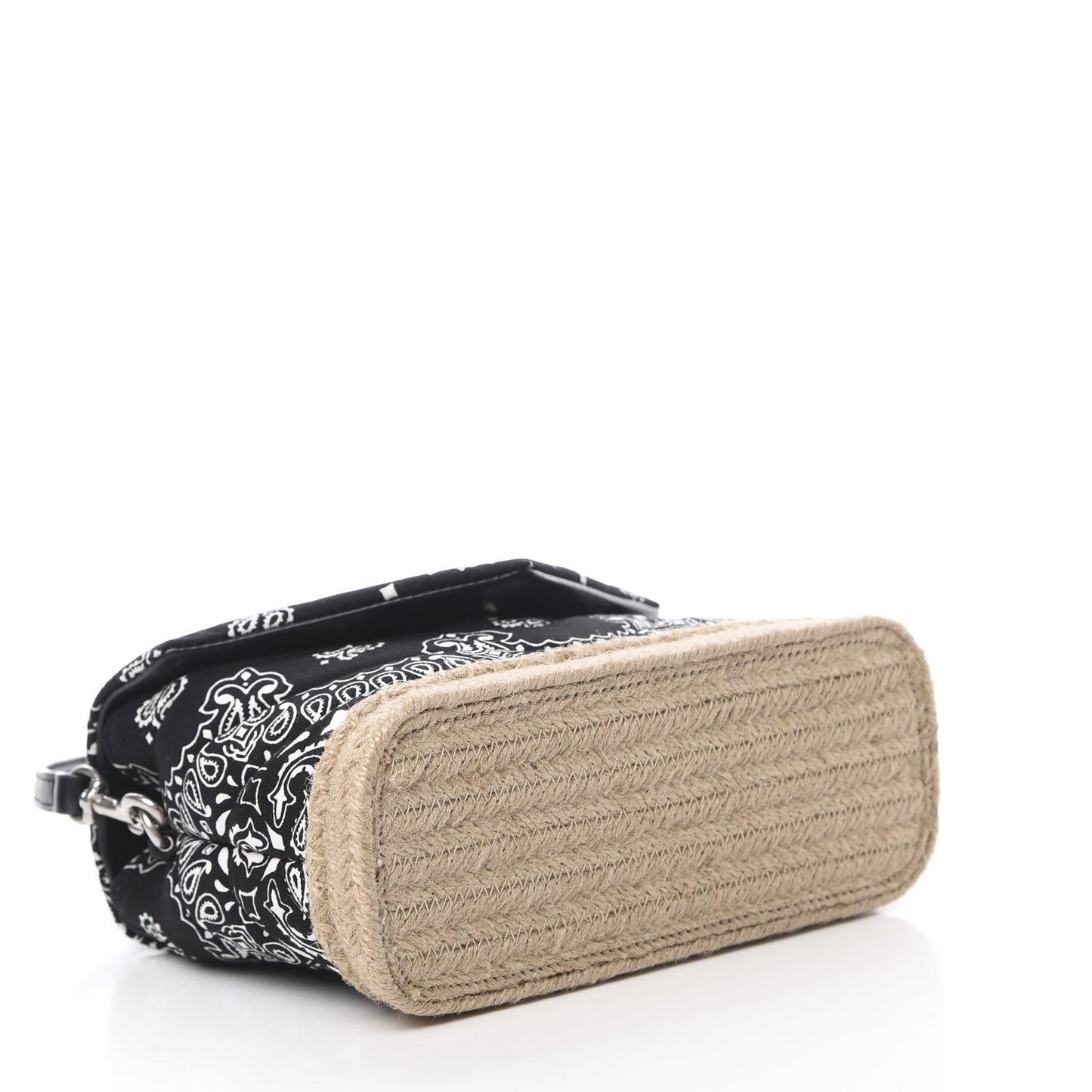 Cotton Bandana Y Quilted Monogram Toy Loulou Crossbody Bag Black White