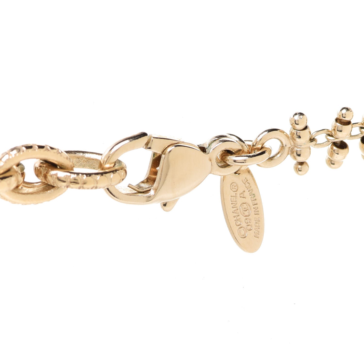 Chanel Crystal CC Charm Necklace 5 of 5
