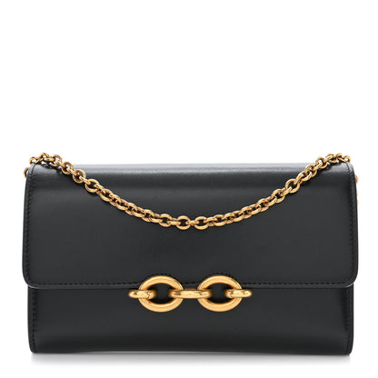 Saint Laurent Smooth Calfskin Le Maillon Chain Wallet Black 1 of 9