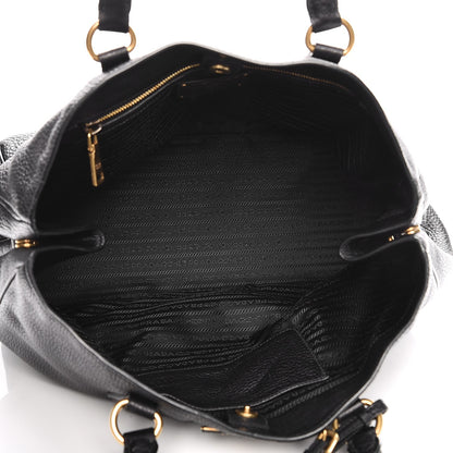Prada Vitello Daino Tote Nero Black 5 of 11
