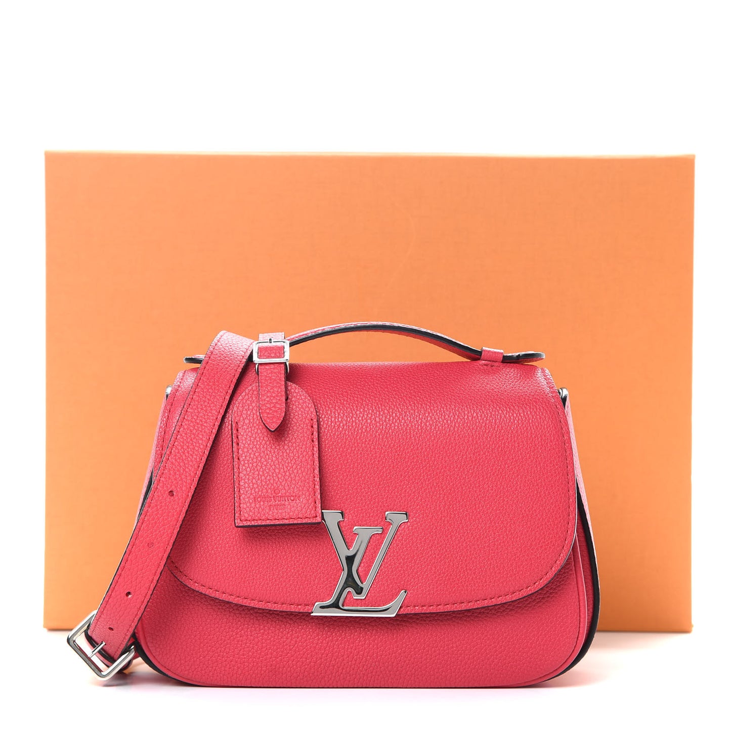 Grained Calfskin Vivienne NM Framboise