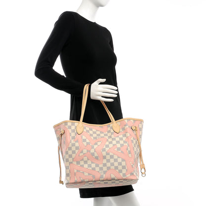 Louis Vuitton Damier Azur Tahitienne Neverfull MM 2 of 8