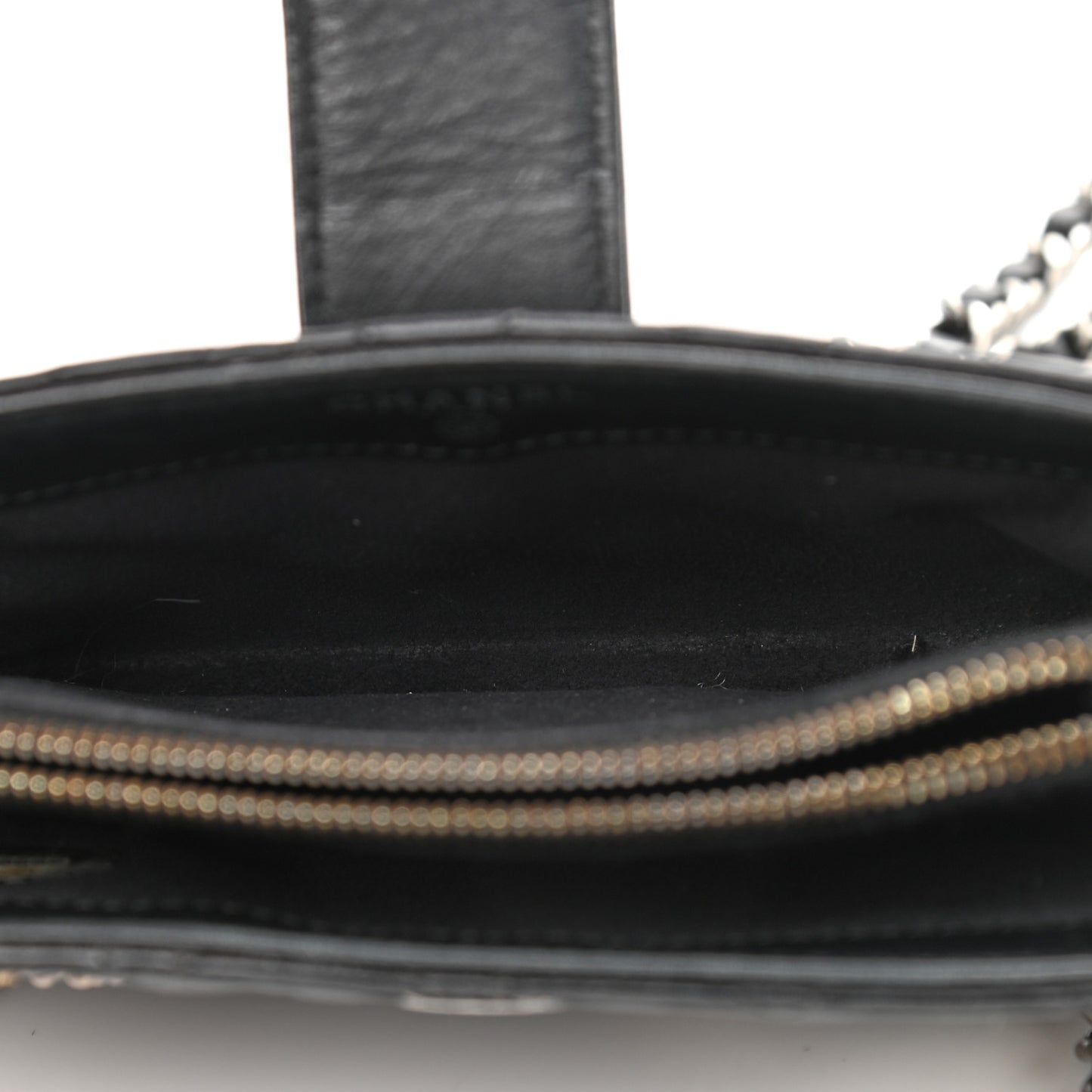 Aged Calfskin Lucky Charms 2.55 Reissue Mini Clutch With Chain Black