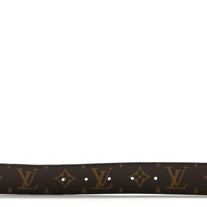 Louis Vuitton Calfskin Monogram 35mm LV Palm Springs Circle Reversible Belt 90 36 Black 4 of 8