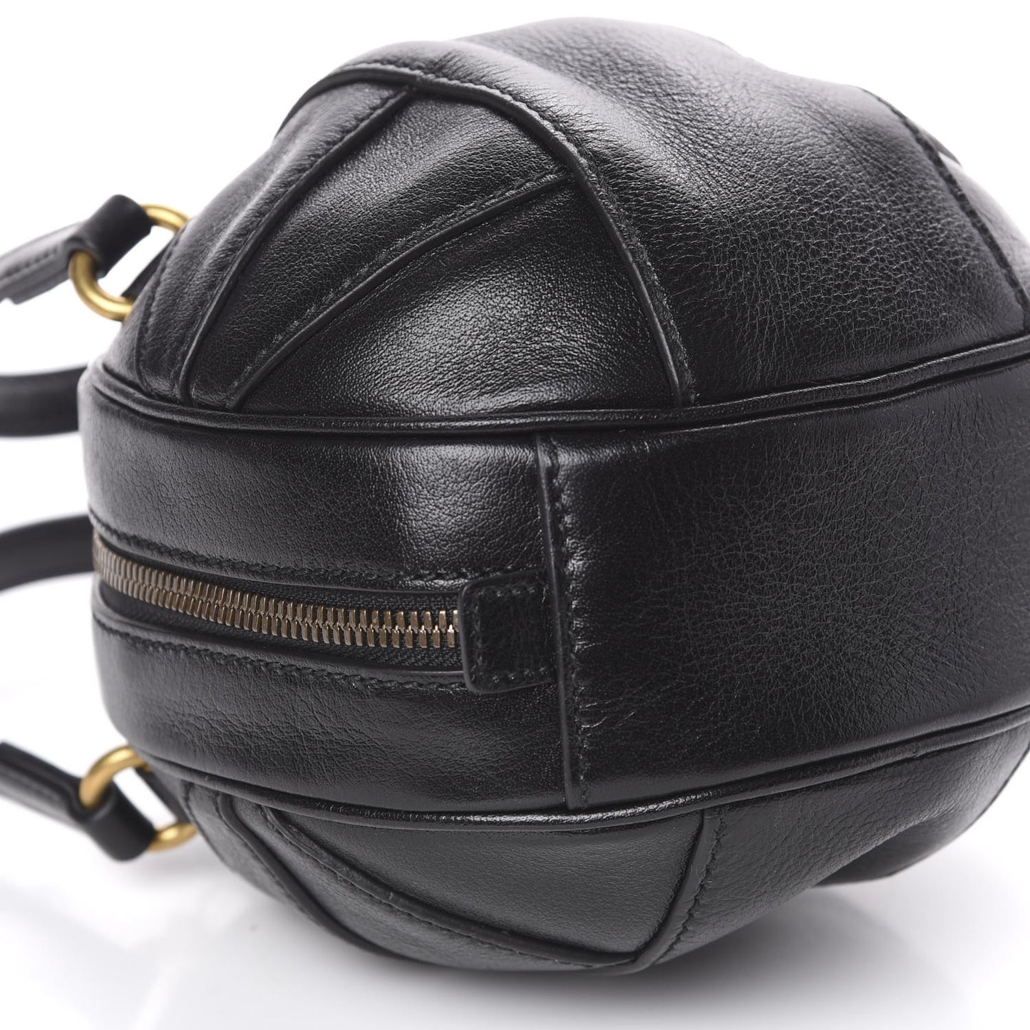 Piuma Lux Energy Mini Tifosa Basketball Shaped Shoulder Bag Black