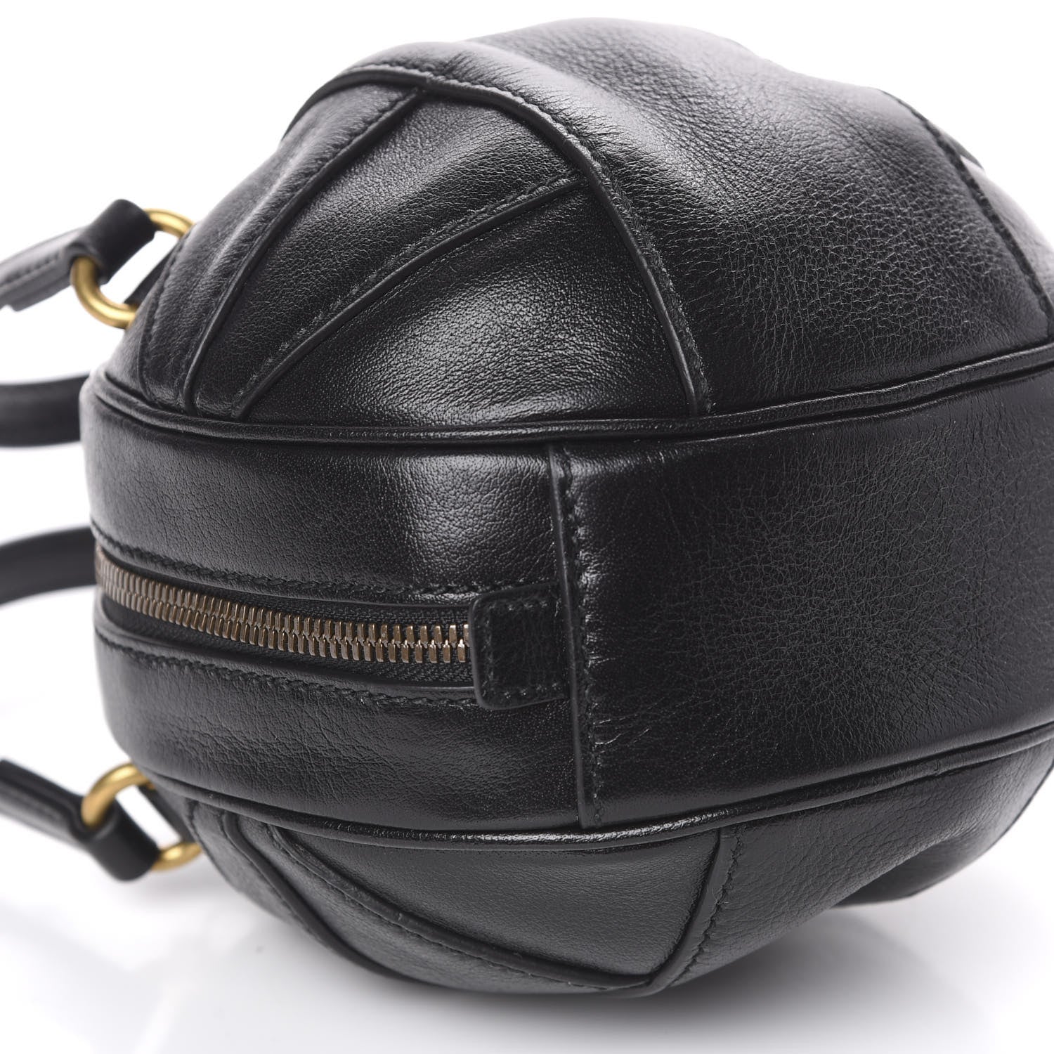 Gucci Piuma Lux Energy Mini Tifosa Basketball Shaped Shoulder Bag Black 7 of 9
