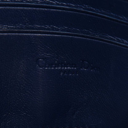 Christian Dior Patent Cannage New Lock Pouch Navy Blue 7 of 11