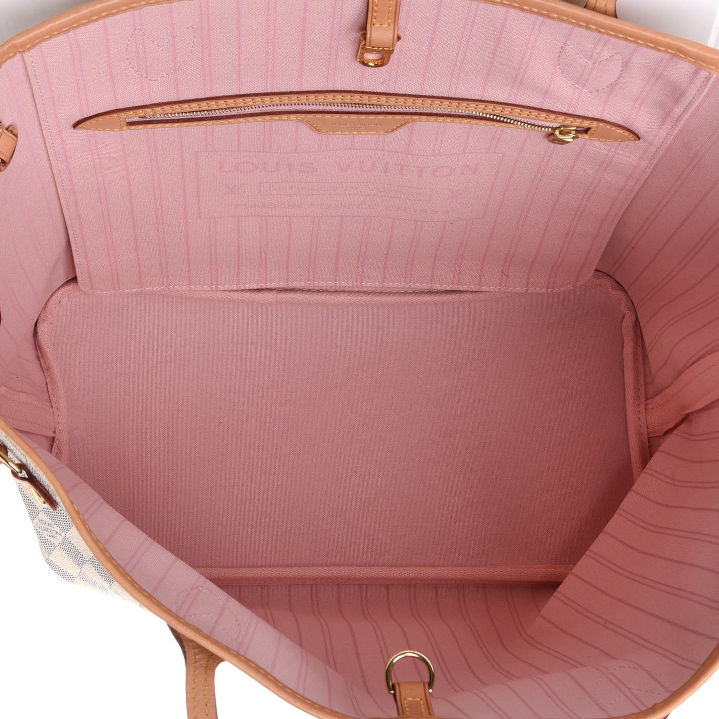 Damier Azur Neo Neverfull MM Rose Ballerine