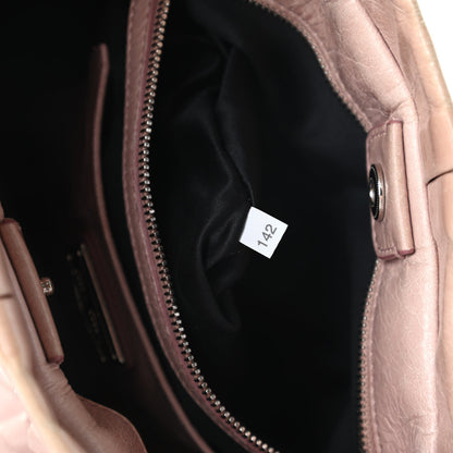 Miu Miu Vitello Lux Gathered Tote Mughetto 9 of 10