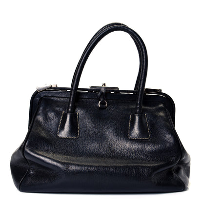 Prada Goatskin Cerniera Doctor Bag Black 1 of 4