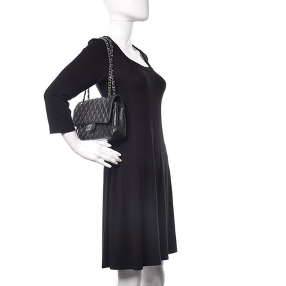 Chanel Caviar Quilted Medium Double Flap Black 2 of 14