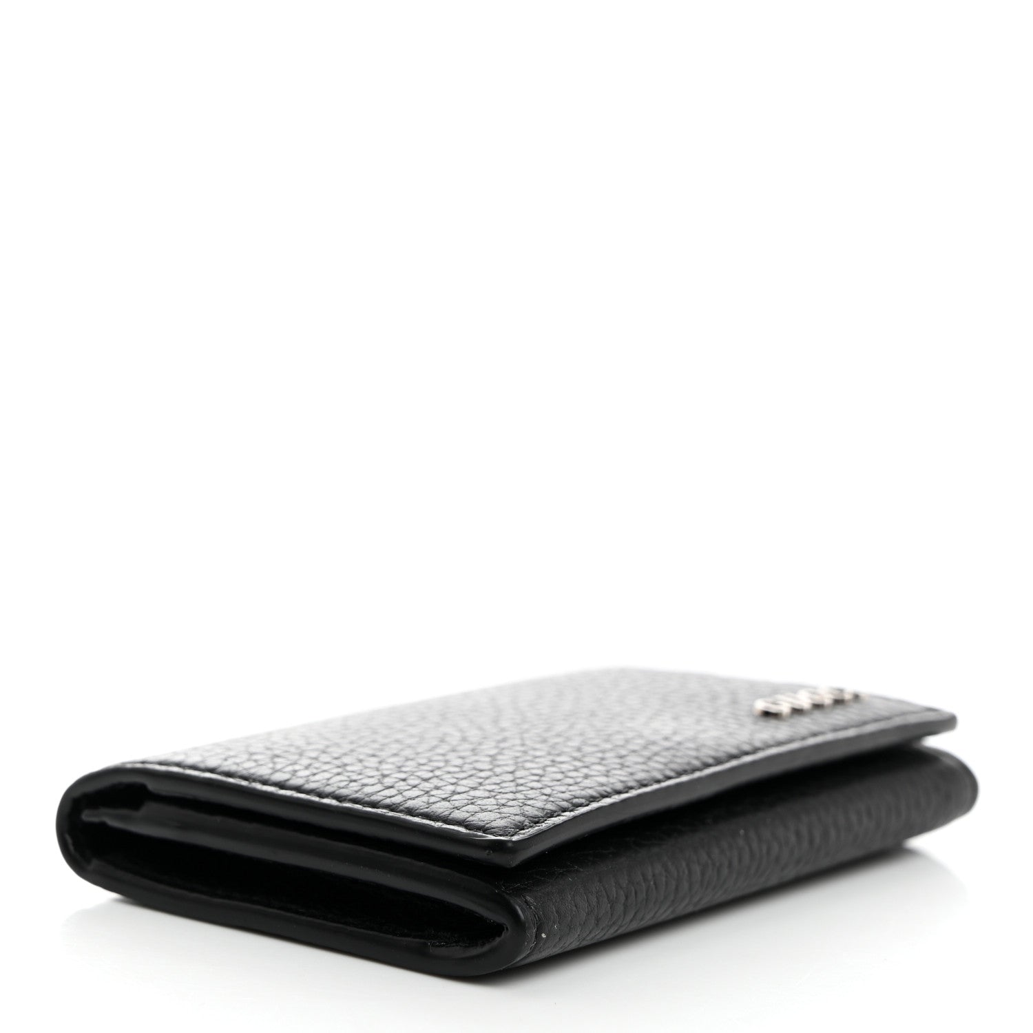 Gucci Grained Calfskin Logo Long Card Case Black 4 of 8