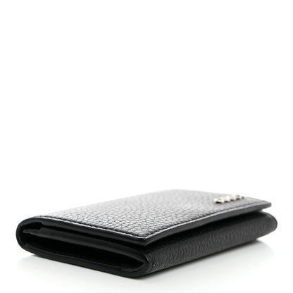 Gucci Grained Calfskin Logo Long Card Case Black 4 of 8