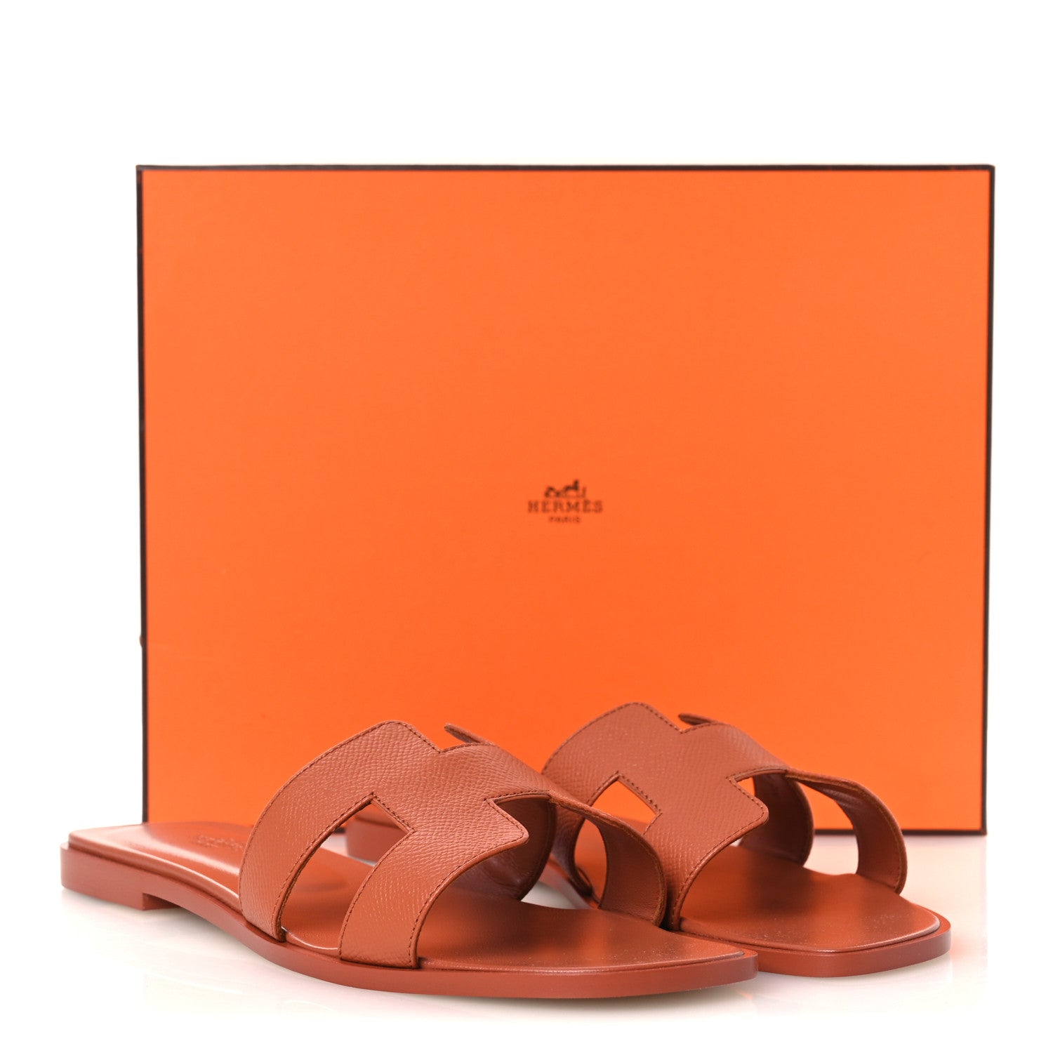 Hermes Epsom Oran Sandals 40 Orange Canyon 11 of 11