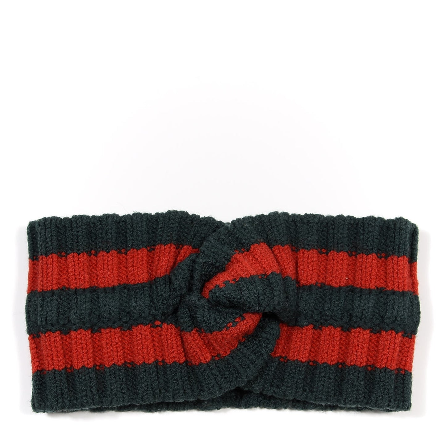 Wool Web Headband M Green Red
